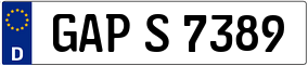 Truck License Plate
